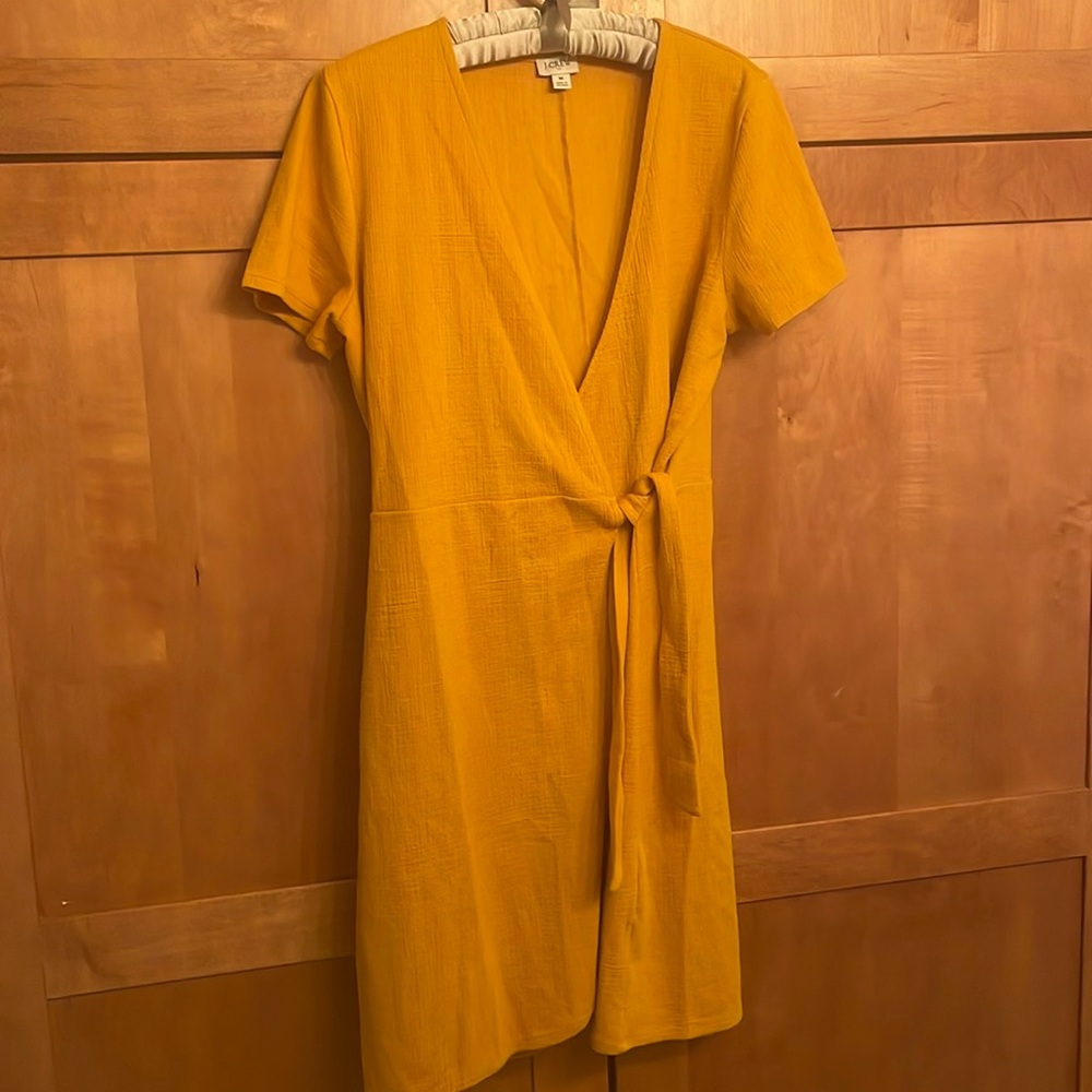 J. crew knee length wrap dress M